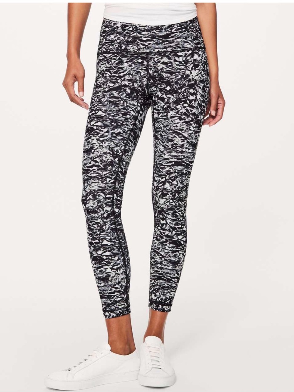 lululemon athletica Black & White Marbled Leggings